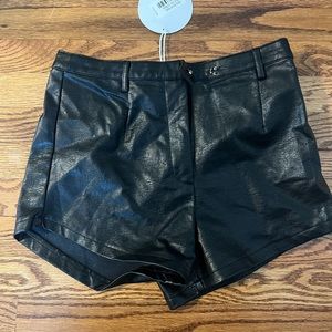 Princess Polly leather shorts